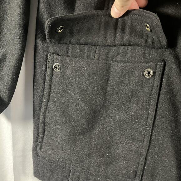 Alfani Jacket Mens Large Wool Blend Full Zip Button Front Coat Pockets - Picture 6 of 12